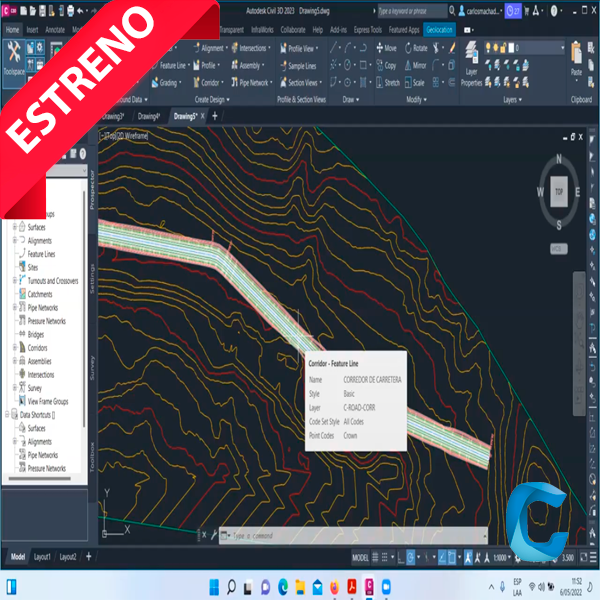 Autodesk Civil 3D: básico – intermedio